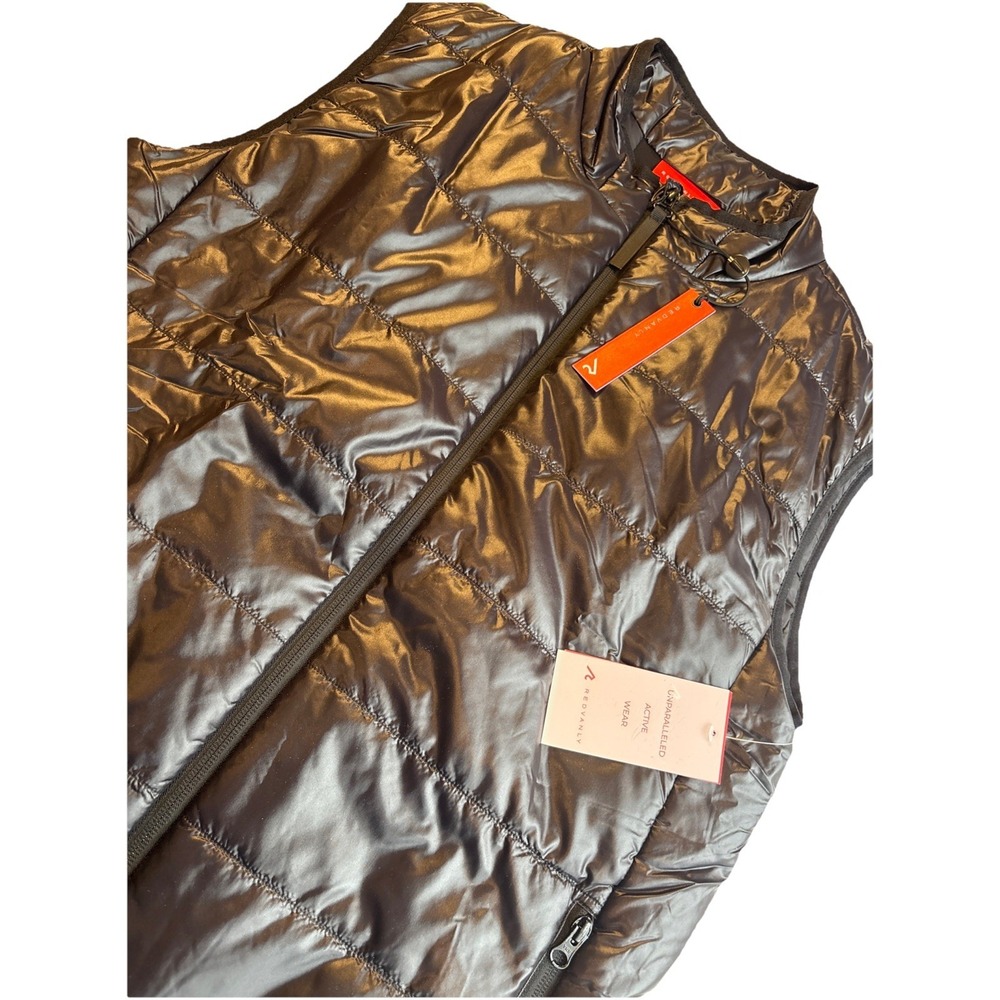 Redvanly Bolton Puffer Zip Vest Malibu Black  Golf Lightweight Men's Medium NEW